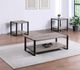 Crown Mark Mildred Gray Coffee Table with Black Frame-1