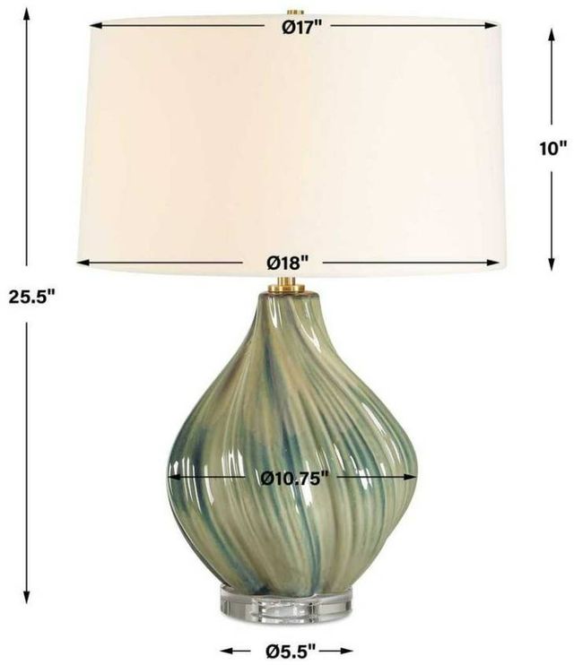 Uttermost® Tausha Blue/Muted Green Table Lamp-2