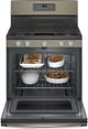 GE® 30" Slate Free Standing Natural Gas Range-2