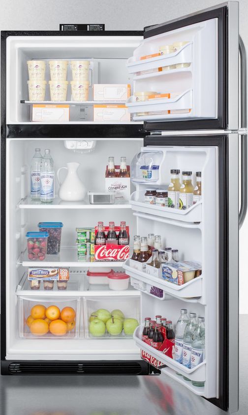 Summit® 30 in. 18.0 Cu. Ft. Stainless Steel Top Freezer Refrigerator-3