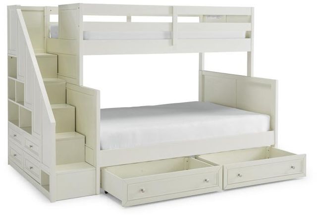 homestyles® Naples Off-White Twin/Full Bunk Bed-0
