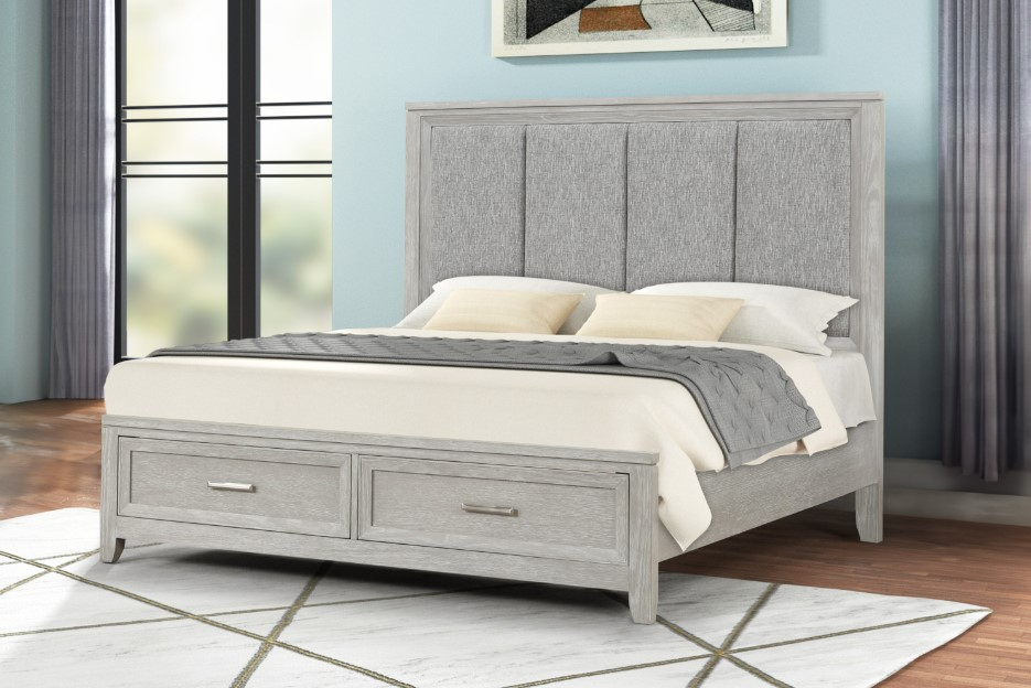 New Classic Home Furnishings Fiona Queen Panel Bed - Thumbnail 2
