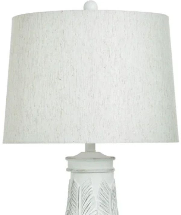 Stylecraft Old White Distress Table Lamp-1