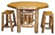 Best Craft Furniture RRP2 Rustic Red Pine 24" Saddle Stool-1