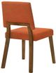 Armen Living Customizable Channell 2-Piece Orange Upholstered Dining Chair Set-3