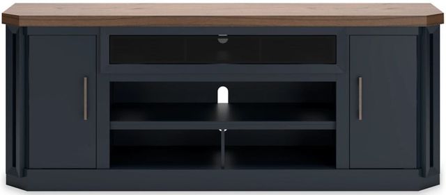 Signature Design by Ashley® Landocken Light Brown/Dark Slate Blue 83" TV Stand-1
