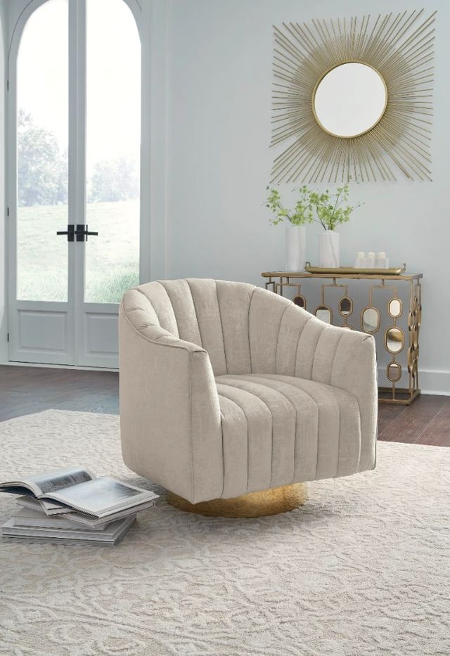 Signature Design by Ashley® Penzlin Pearl Swivel Accent Chair-4