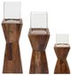 Sagebrook Home Hurricane Brown 28"H Dimensional Stand-1
