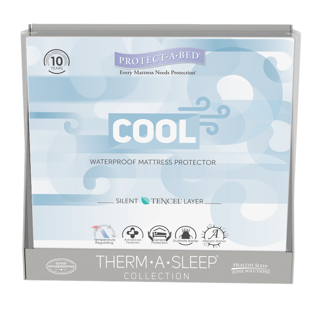 Protect-A-Bed® Therm-A-Sleep® White Full XL Mattress Protector-0