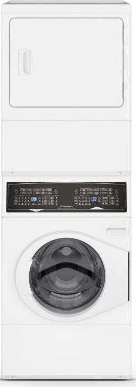 Huebsch® White Electric Laundry Center, 3.5 Cu. Ft. Washer, 7 Cu. Ft. Dryer-0