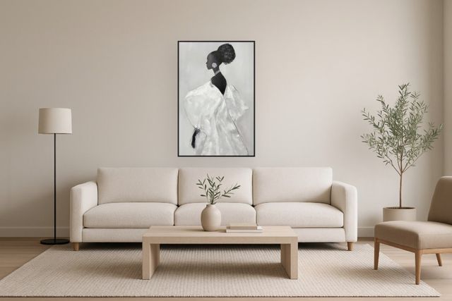 Classy Living Mindful Elegant Silhouette I Wall Art-1