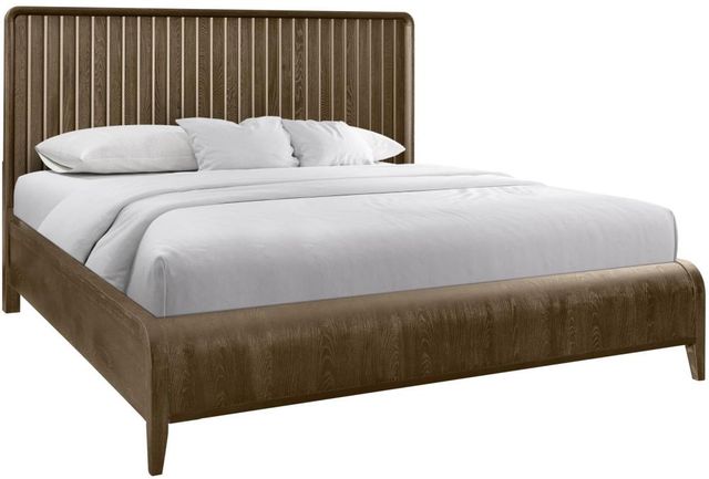 Bernards Elure Latte King Waterfall Panel Bed-0
