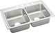 Elkay Lustertone® Classic Lustrous Satin Stainless Steel 33" x 22" x 6.5" 4-Hole Equal Double Bowl Drop-in ADA Sink with Quick-Clip-0