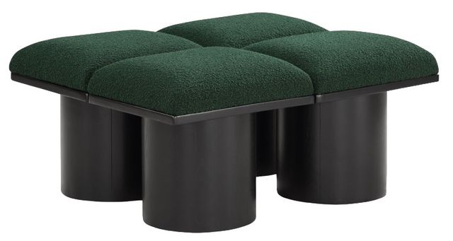 Meridian Furniture Pavilion 4-Piece Green/Black 36" Modular Bench Set-0