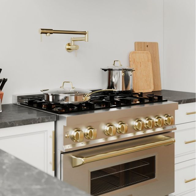ZLINE Autograph Edition Polished Gold Gemini Pot Filler-2