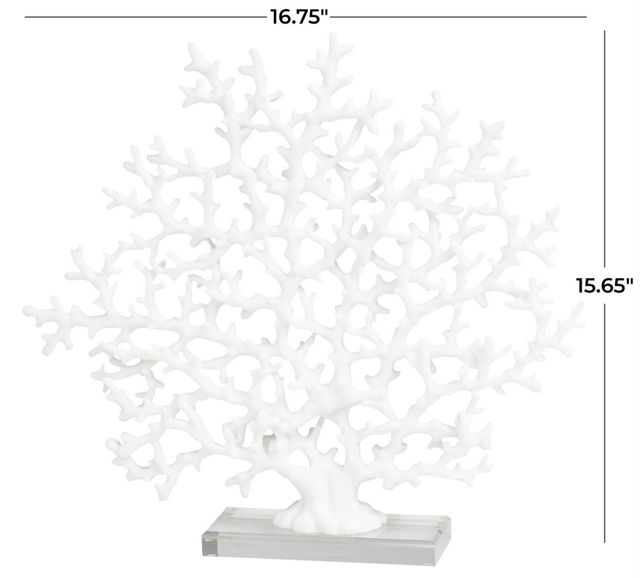 Deco Marche White Coral Sculpture-2