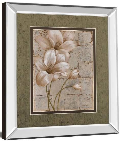 Classy Art Lilies on Silver I by Vivian Flasch Wall Art-1