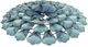 Moe's Home Collection Giant Blossom Teal Blue Wall Decor-1