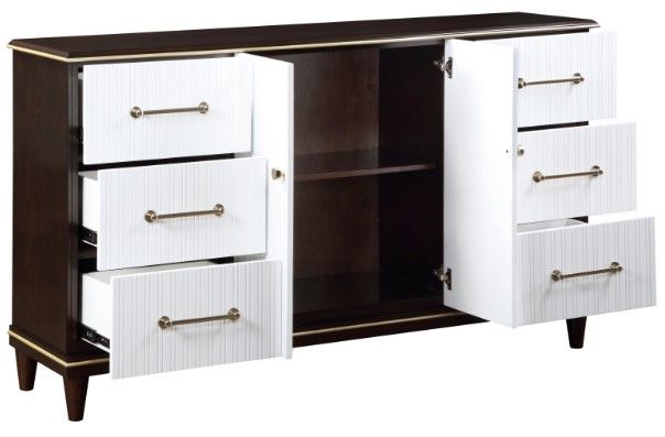 Homelegance® Niles Cherry/White Dresser-3