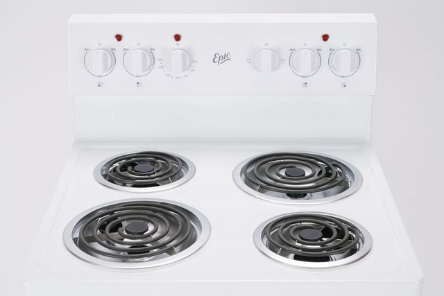 Epic® 24" White Freestanding Electric Range-2