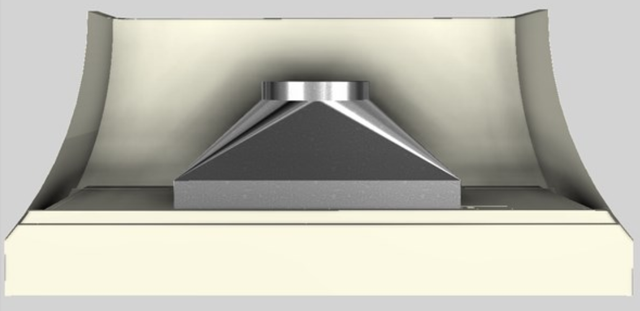 Vent-A-Hood® Designer Series 66" Biscuit Wall Mounted Range Hood-4