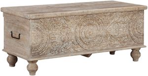 Signature Design by Ashley® Fossil Ridge Beige Storage Bench