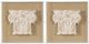A & B Home Set of 2 Washed White Wall Art-0