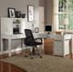 Parker House® Boca 5-Piece Cottage White L-Shaped Office Desk with Lateral File and Hutch Set-1