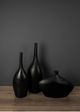 Le Present Black 10" Bottle Vase-2