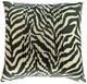 StyleCraft Dann Foley Zebra Taupe Velvet Tux Pleat Pillow-0