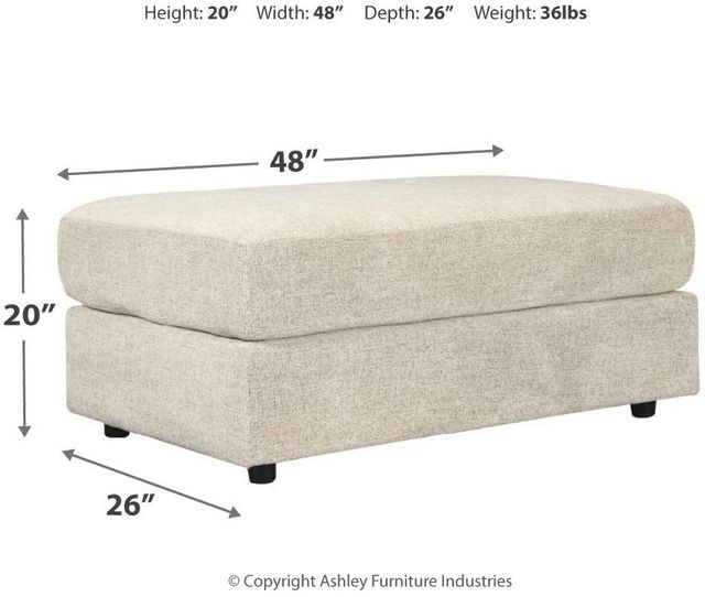 Signature Design by Ashley® Soletren Stone Oversized Accent Ottoman-3