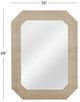 Bassett Mirror Shashi Natural Raffia Wall Mirror-2