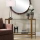 Uttermost® Kendrick Gold Leaf Glass Console Table-5
