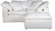 Moe's Home Collection Clay Nook 3-Piece Cream White Modular Sectional and Ottoman-3