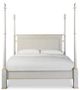Century® Monarch Madeline Worn Light Grey Queen Poster Bed-1