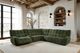 Furniture of America® Southwold 6-Piece Jade Green Power Reclining Sectional-2