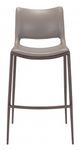 Zuo® Ace Gray & Walnut Set of 2 Bar Chairs-1