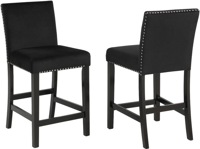 Crown Mark Lennon 5-Piece Black Counter Dining Table Set-3