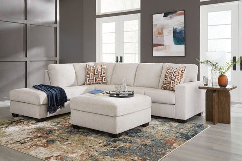 Signature Design by Ashley® Aviemore Stone Oversized Accent Ottoman-3