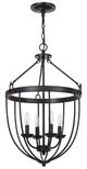 Cal® Lighting & Accessories Grafton Matte Black Chandelier-0