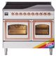 Ilve® Nostalgie II Noblesse 40'' Custom RAL Color Pro Style Induction Range with Copper Trim-0