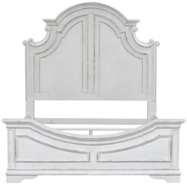 Liberty Furniture Magnolia Manor Antique White King Panel Bed-2