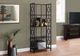 Monarch Specialties Inc. Espresso 62" Black Metal Etagere Bookcase-2