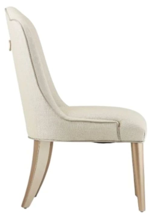 Michael Amini® Malibu Crest Chardonnay/Pearl Side Chair-3