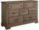Artisan & Post by Vaughan-Bassett Cool Rustic Stone Gray 7-Drawer Dresser-0