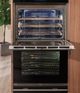 Wolf® M Series 30" Black Contemporary Double Electric Built in Wall Oven-3