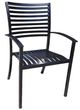 CabanaCoast® Customizable Oasis Aluminum Outdoor Dining Arm Chair-3