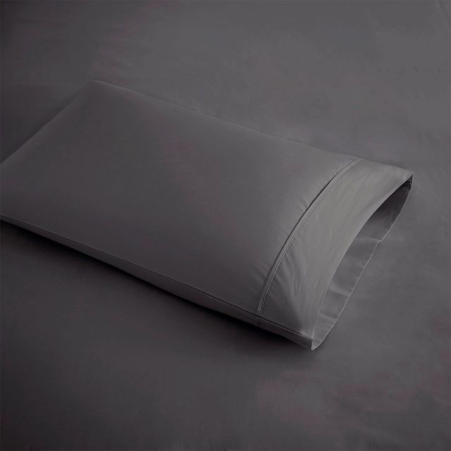 Olliix by Beautyrest Charcoal King 600 Thread Count Cooling Cotton Rich Sheet Set-1