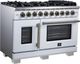 FORNO® Capriasca Series Alta Qualita 48" White Pro Style Gas Range-1