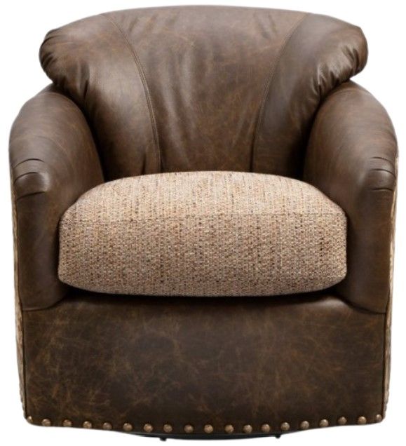 Craftmaster® Customizable Custom Blends 30" Swivel Chair-4